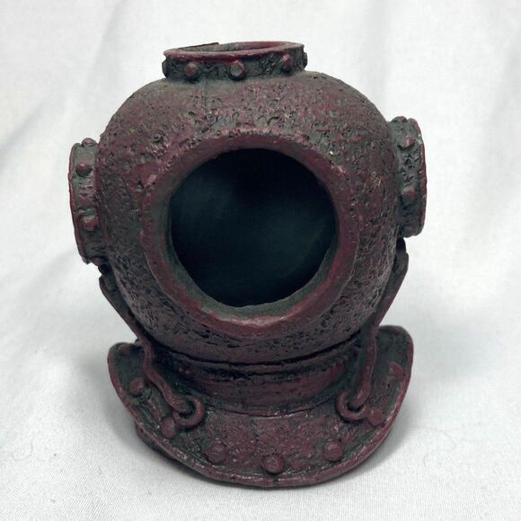 Top Fin Scuba Helmet Fish Tank Decoration Hideaway Small 3"T x 2.5"W x 2.5"L - Picture 1 of 8